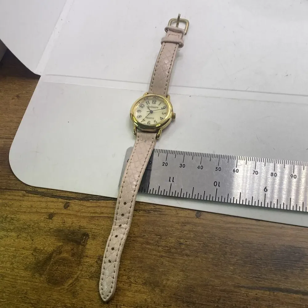 Womens Vintage Leather Quartz Fashion Watch New Battery